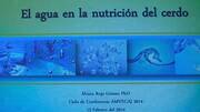 El agua en la nutrición del cerdo, Alvaro Rojo en AMVECAJ 2014