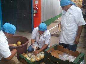 Prueba de empaque en melones