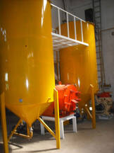 Eliminado de impurezas y desgomado neutralizado de aceite  por centrifugacion