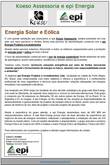 Energia Solar e Eólica