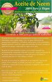 Aceite de Neem 100% puro y natural, extraido de semilla de árbol de Neem, por prensado en frío, libr