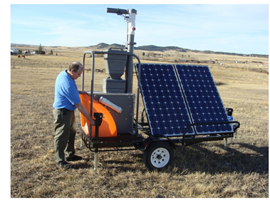 Solar powered GreenFeed for pasture measurements