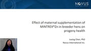 Effect of Maternal Supplementation of MINTREX® Zn in Breeder Hens on Progeny Health