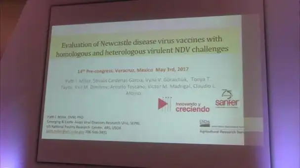Patti Miller speaks about vaccines for Newcastle disease