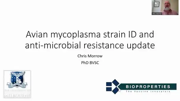 Avian mycoplasma strain ID and anti-microbial resistance update