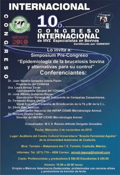 10o.Congreso Internacional de MVZ Especialistas en Bvinos,Torreón, Coah.México | Foto 9554