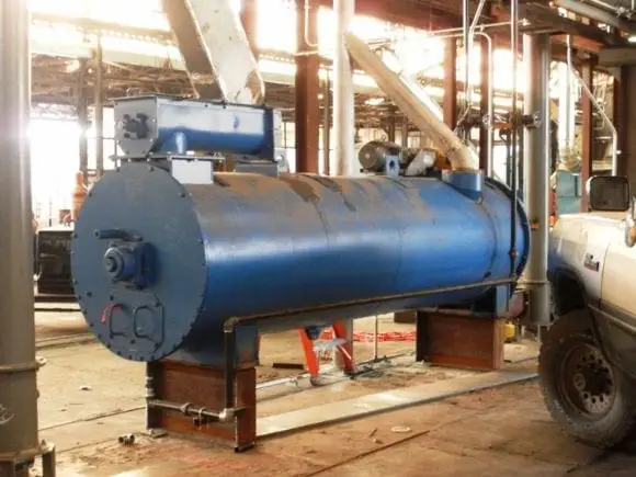 Anderson 36 Steam Jacketed Cooker/Dryer - Arranque de Planta de Extraccion de Aceite en Semilla de Algodon, North Carolina, USA (Sep-2011)