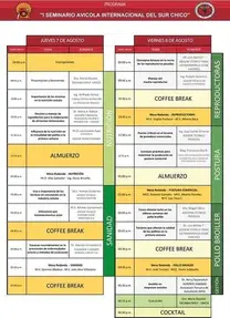 CRONOGRAMA- SIAS SEMINARIO AVICOLA INTERNACIONAL DEL SUR CHICO