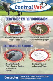 ofrecemos todos los servicios en ganaderia