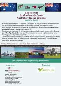 Gira Técnica Producción de Carne, Australia y Nueva Zelanda mayo 2015