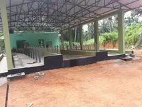 A tie stall cattle shed with ease of operations