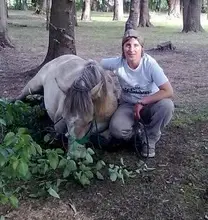 en el prado