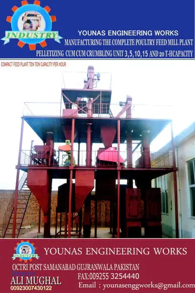 animal cattle feed plant 03007430122 - 03202444879 manufacturer and fabricator poultry feed animal cattle feed plant all kind of machinery and other allied industry.