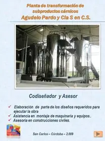 PLANTA DE SUBPRODUCTOS AGUDELO PARDO Y CIA