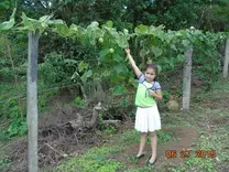 Chayotera y la Niña de la Finca nuestra modelo campesina.-