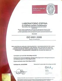 CERTIFICADO ISO 9001:2008