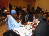 ADEPTA (Franch Delegates) on a B2B  Business meeting with livestock farmers inNigeria co ordinated by Dr Stephen Adejoro in 20014