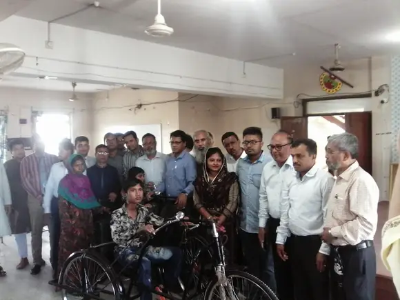 Three wheelers distribution to autistic children at Rajshahi City - My activity
