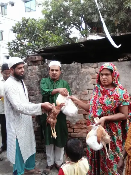 Eid gifts distribution to laggard - My activity