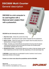 DSC3000 Multi Counter for Diplomat Batch Weigher