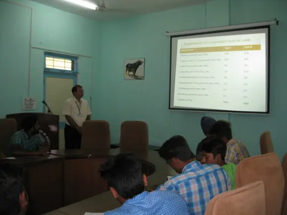 Lecture on "Animal Feed Quality" was delivered to the trainees - Events