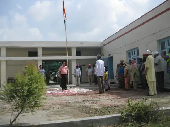 National Anthem was being sung at ICAR-CIRB, sub campus, Nabha - Independence Day Celebration