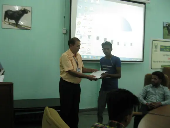Certificate being given to trainees - Events