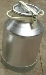Balde de leche de aluminio - de máquinas de ordeño repuestos