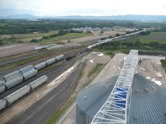 Panoramica espuela FFCC - Planta Grupo Vali Aguascalientes