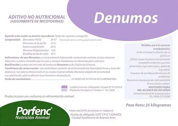 Denumos - Secuestrante de Micotoxinas