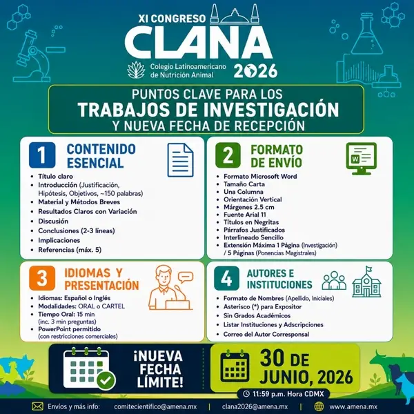 CLANA 2026 - Trabajos de Investigación