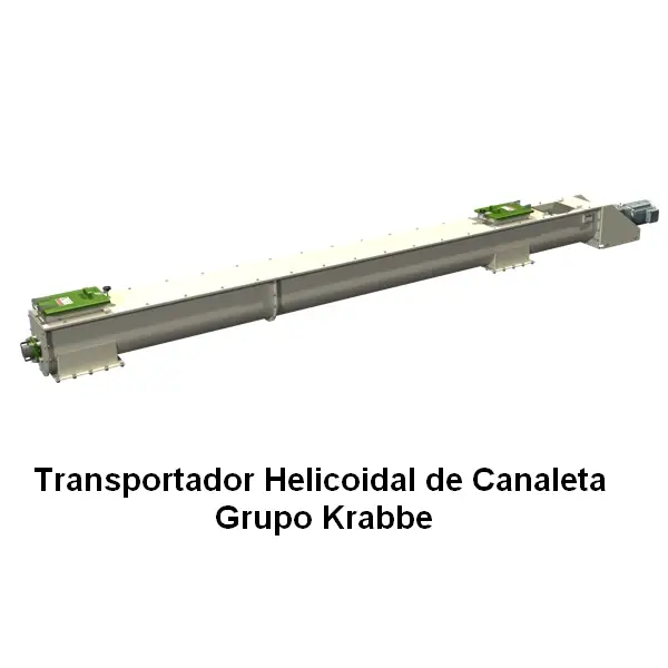 Transportador Helicoidal de Canaleta 