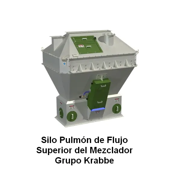 Silo Pulmón de Flujo Superior del Mezclador