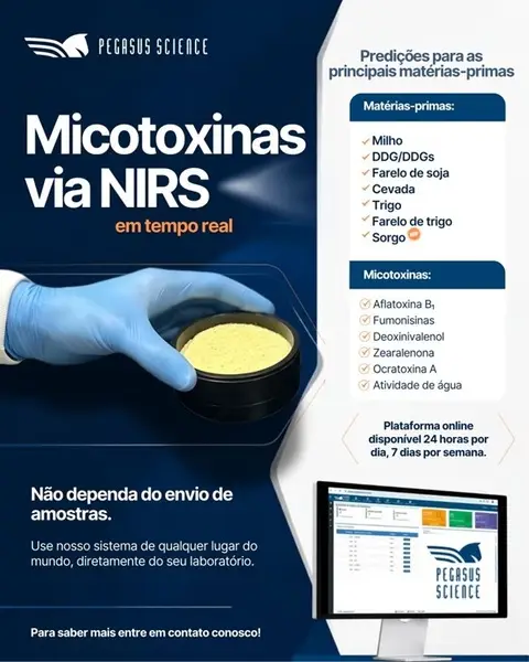Curvas de predição de micotoxinas no sorgo