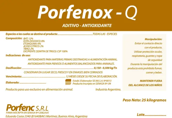 Porfenox Q (antioxidante en polvo)