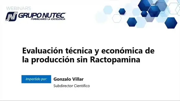 Producción sin Ractopamina, Evaluación técnica y económica: Gonzalo Villar