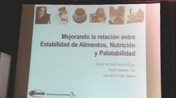 Estabilidad, nutrición y palatabilidad de los alimentos para mascotas. José Paulin (Kemin)