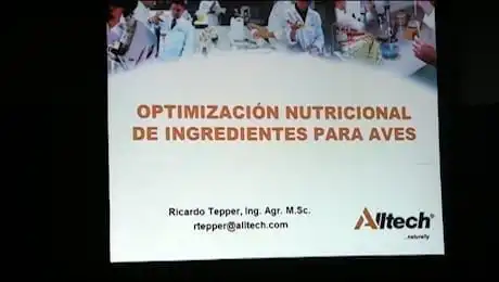 Optimización nutricional de ingredientes para aves, Ricardo Tepper (Alltech)